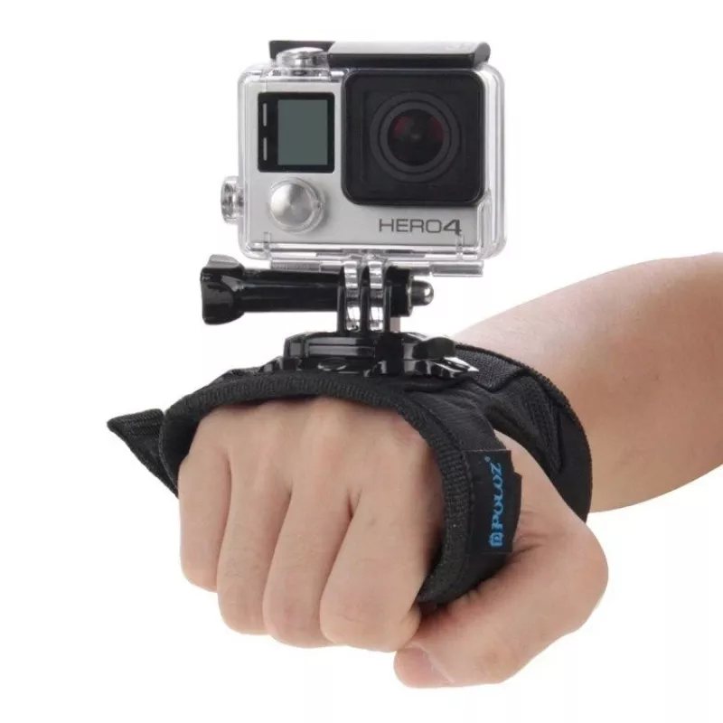 Puluz käerihmakinnitusklamber action-kaameratele 360° pöörlemisega — ühildub GoPro HERO 7/6/5/4/3/2, SJCAM, Xiaomi