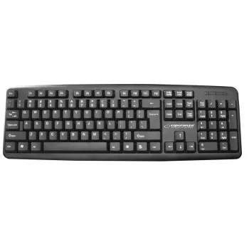 Juhtmega klaviatuur ESPERANZA EK134 täissuuruses 100% USB, must, 1,45 m kaabel