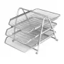 Horisontaalne salv Forpus 3-osaline hõbedane, perforeeritud metall 1002-021