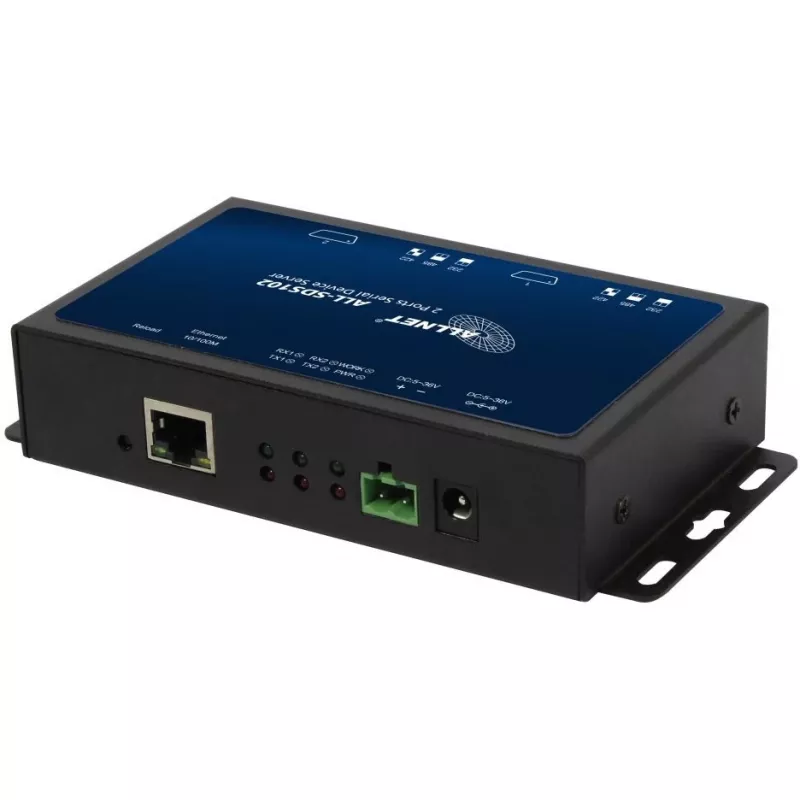 Meediakonverter ALLNET ALL-SDS102v2 — 2x jada (RS232/RS422/RS485) 10/100BASE-TX-le