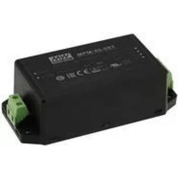 Toiteadapter MEAN WELL MPM-45-12ST, sisetingimustesse 45 W, sisend 80–264 V, must, 12 V väljund