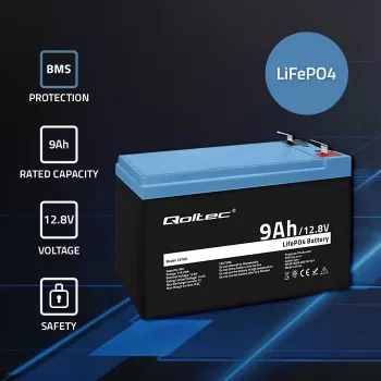 aku LiFePO4 Lithium Iron Phosphate 12.8V 9Ah 115.2Wh