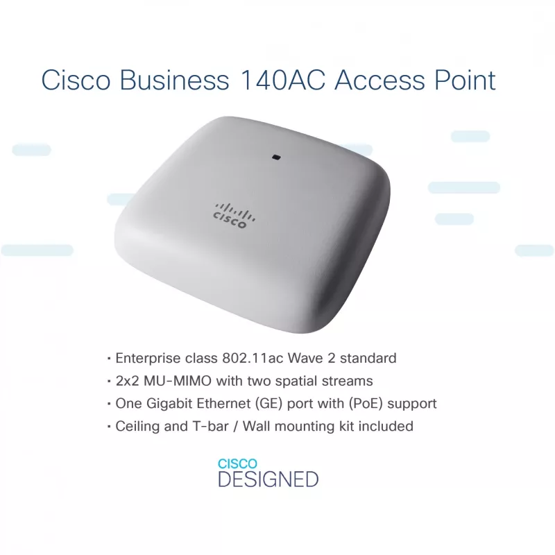 Business 140AC - pääsupunkt - Wi-Fi 5 - 2,4 GHz, 5 GHz (3 tk pakendis)