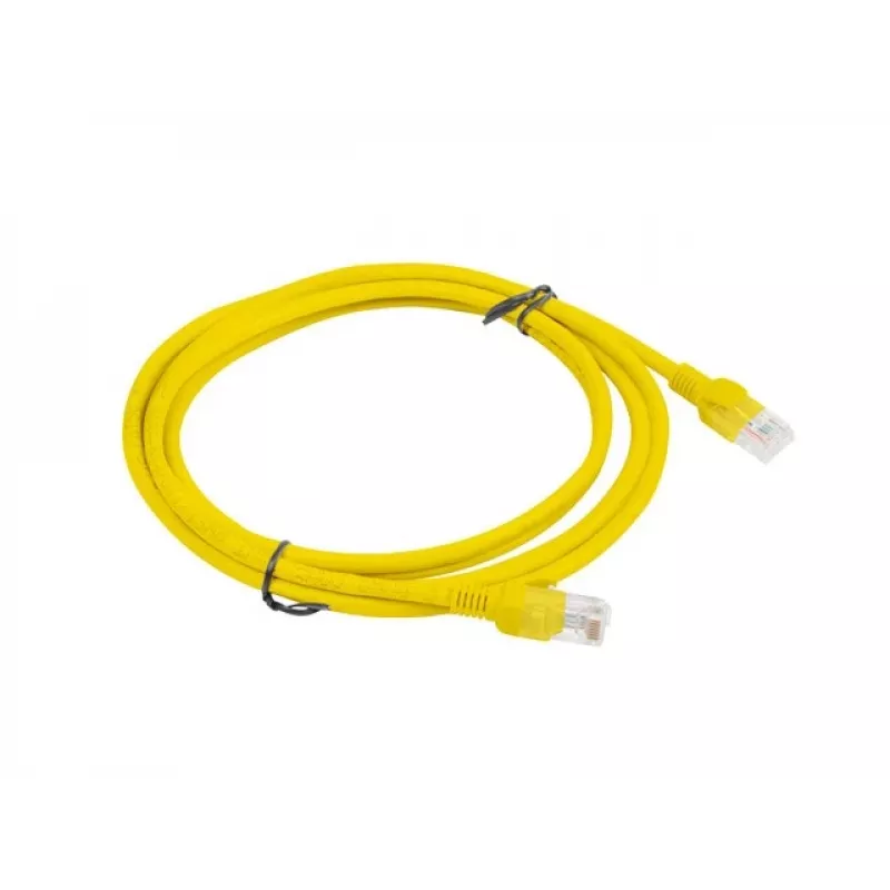 PATCHCORD Cat.5E UTP 2M Kollane FLUKE PASSED LANBERG 10-PACK
