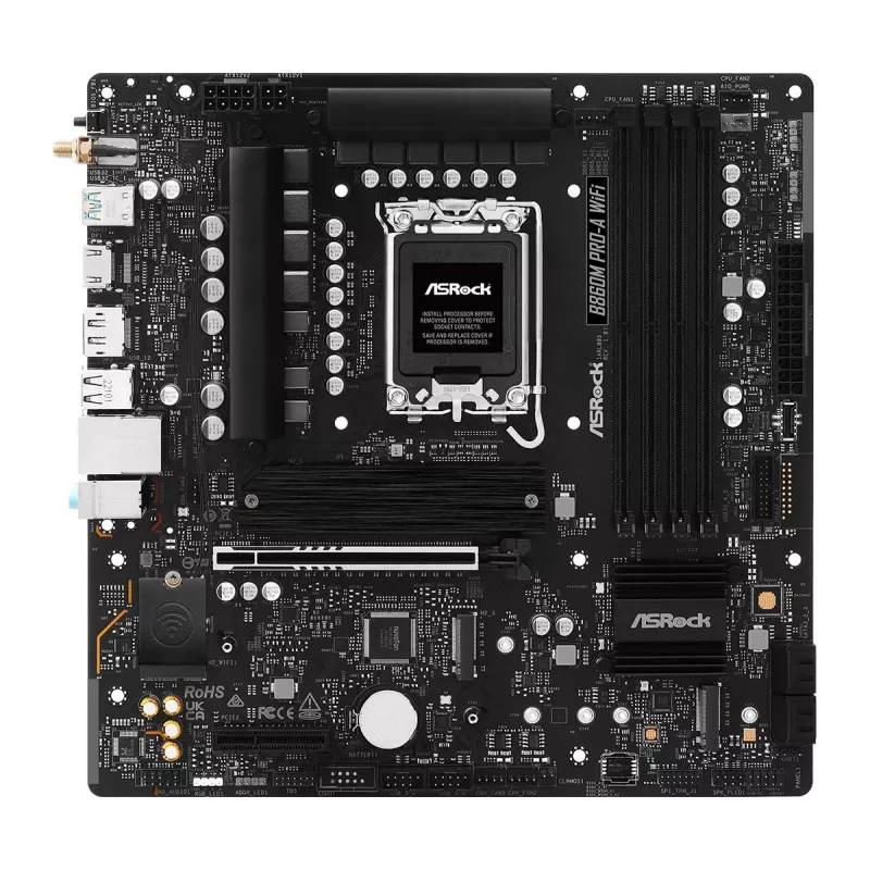 ASRock B860M Pro-A WiFi Micro-ATX emaplaat