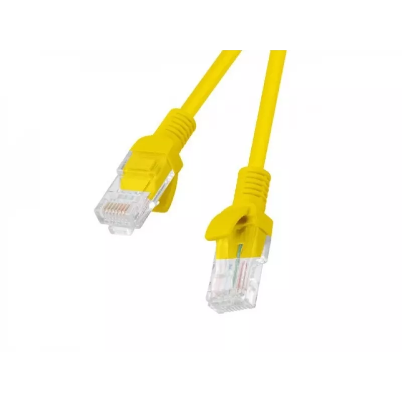 LANBERG võrgukaabel RJ-45 Cat5e PCU5-20CC-0025-Y, 0,25 m, kollane, U/UTP, CCA, 26 AWG