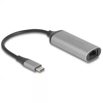 DeLOCK 81570 Soo-adapteri kaabel USB-C RJ-45 0,15m Antratsiit