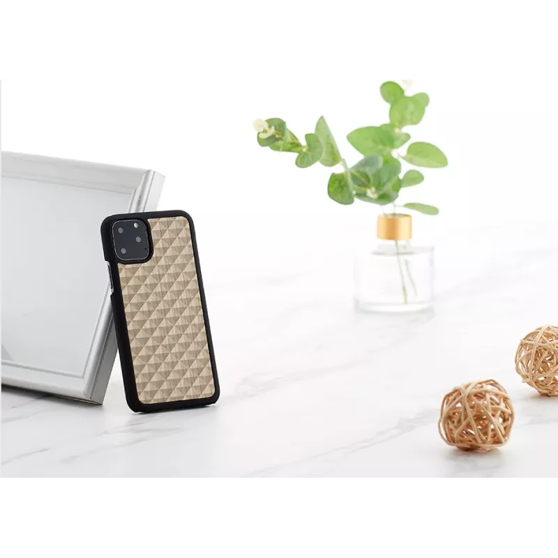 Nutitelefoni ümbris man and wood iPhone 11 Pro armor must — kaitsev kõva kate, lööke summutav