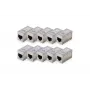 Digitus CAT 6 varjestatud modulaarsed ühendusadapterid, 10 tk, RJ-45, kullatud kontaktid