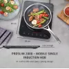 Caso ProSlim 2000 2236 Mobile single induction hob, Glass, Sensor-touch, Must