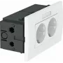 Pistikupesa 2-suunaline 84x140x59 puhas valge SDE-R (6119427)