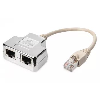 Plaastrikaabli adapter Digitus CAT 5e varjestatud 1:1