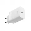USB-C reisilaadija FIXED FIXC30N-C-WH — 30W kompaktne USB-C toiteadapter, ühe pordiga kiirlaadimine
