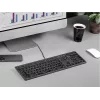 Juhtmega A4Tech klaviatuur FX60H USB QWERTY — täissuuruses 100%, valge taustvalgustusega, hall