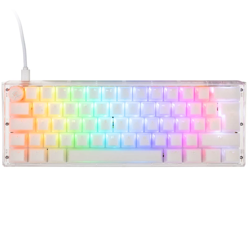 Ducky One 3 Aura Valge Mini mänguklaviatuur, RGB LED - MX-Silent-Red