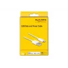 USB-andme- ja laadimiskaabel DeLOCK 83000 iPhone'i, iPadi ja iPodi jaoks, valge, 1 m