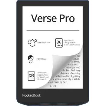 PocketBook Verse Pro e-raamatulugeja puutetundlik ekraan 16 GB Wi-Fi must, sinine