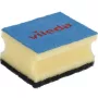 Sponge VILEDA Rectangular Fiber, hand-wash, kollane/Must/blue, pack of 3
