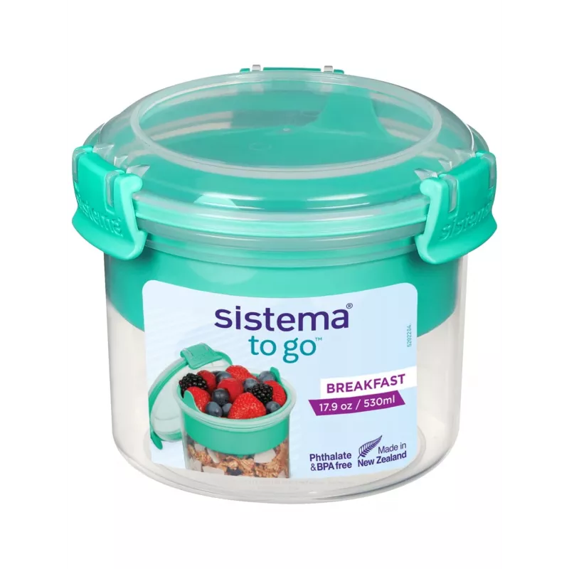 Sistema plastiks Sistema To Go hommikusöök – toiduhoidikute komplekt