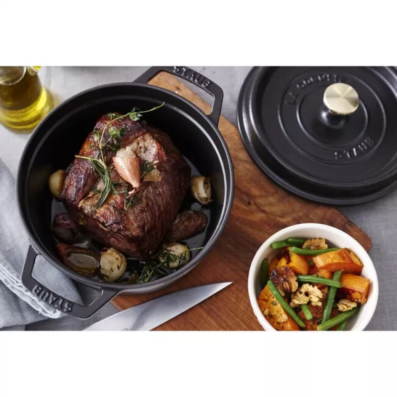 Vormiroog ZWILLING STAUB LA COCOTTE 5,25 L ümmargune, malm, emailitud, kaas kaasas