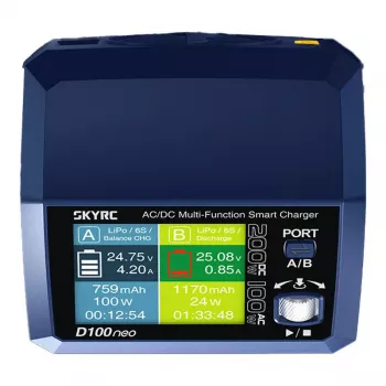 Laadija SKYRC D100neo 100W kahe kanaliga — SKYRC SK-100199-01