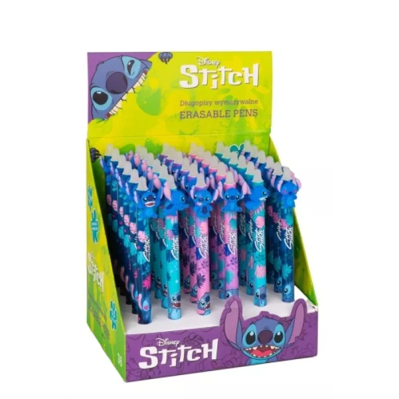 Sissetõmmatav kustutatav pastakas Cool Pack Disney Stitch 54908PTR, geeltint, sissetõmmatav otsik