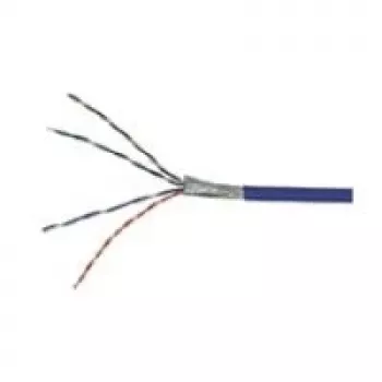Wentronic Goobay CAT 5e võrgukaabel, F/UTP, Sinine, 100 m - CCA vask-segu, AWG 26/7 (keerdsooneline), PVC (93265)