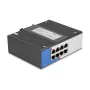 Gigabit Etherneti lüliti DELOCK 80163, 8-pordiline RJ45 tööstuslik lüliti, haldamata, metallkorpus