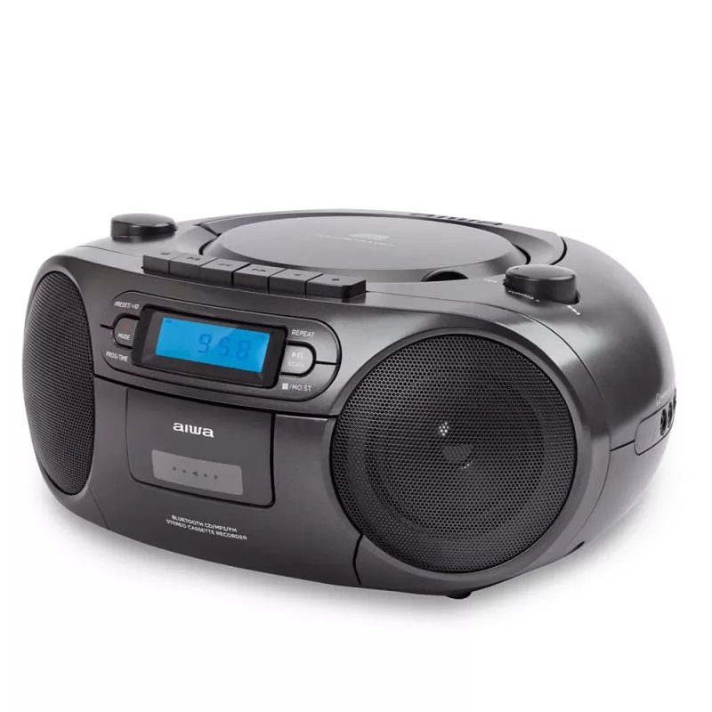 Kantav stereosüsteem Aiwa BBTC-550BK Digital 6 W FM PLL Must