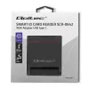 ID-kaardi lugeja QOLTEC Smart chip ID-kaardi skanner — USB, must, 84,5×65×16 mm, 63 g