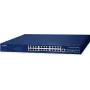PLANET Layer 3 24-port 10/100/1000T hallatav L3 Gigabit Ethernet (10/100/1000) Power over Ethernet (PoE) sinine (GS-6311-24T4X)