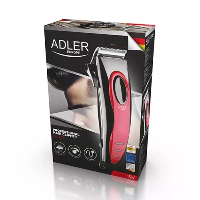 Adler AD 2825 juuksetrimmer/lõikur must, punane