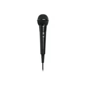 Juhtmega lavamikrofon Muse MC-20 B — tundlikkus -73 dB, 30–15000 Hz, 3 m kaabel, 6,35 mm pesa, must