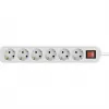 Pikendusjuhe Wentronic 38845 5m 6 vahelduvvoolu pistikupesa Siseruumidesse Valge