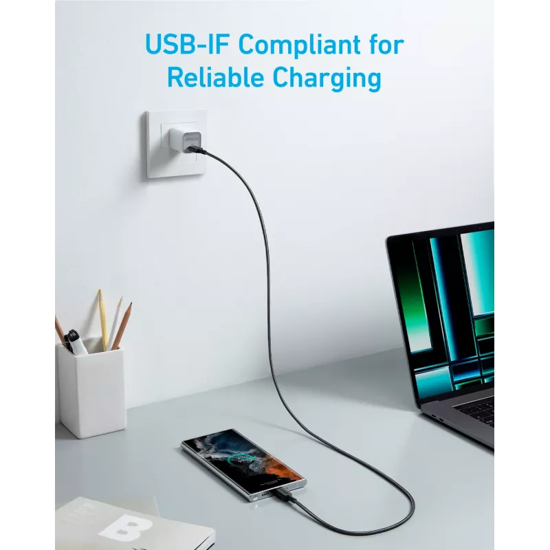 USB-kaabel Anker 322 0,9 m USB-C must