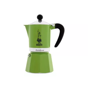 Bialetti Rainbow Moka pot Must, Roheline