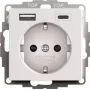 gira SCHUKO USB toiteplokk 2f System 55 mudel 245927