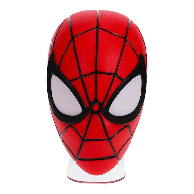 Lauavalgusti Paladone Spiderman Mask Light — Ämblikmehe maski kujundusega temaatiline LED-lamp, USB-toitega, kompaktne voodilamp