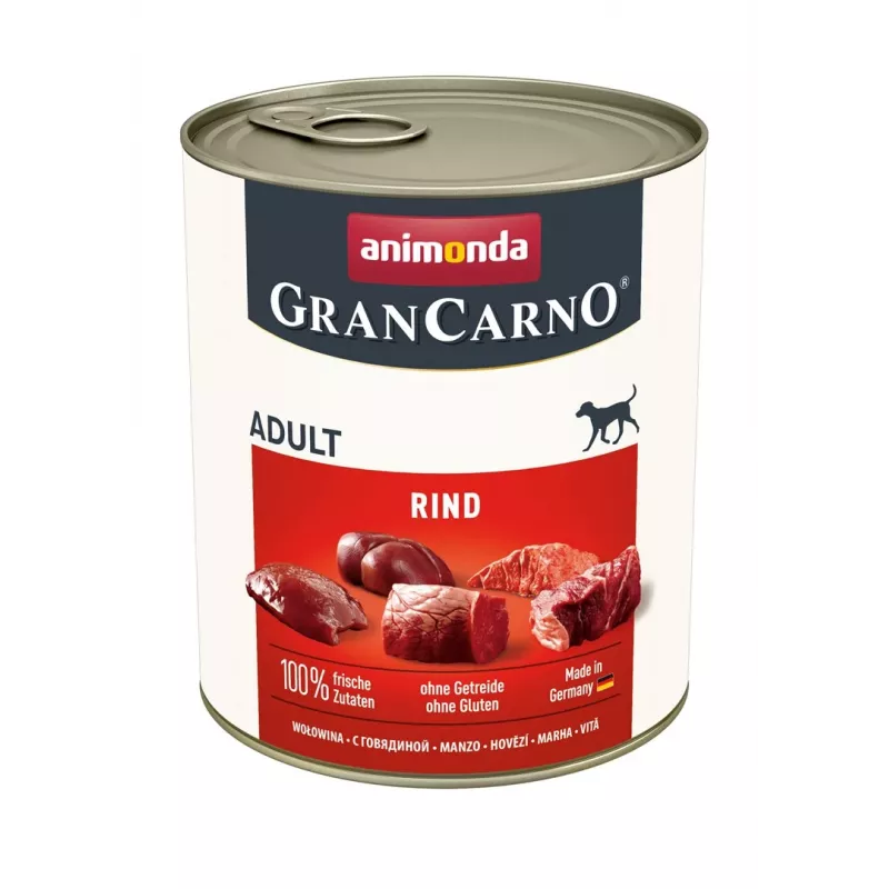 Märg koeratoit Animonda GranCarno Originaal Beef Adult — 400 g purk, gluteenivaba, suhkruvaba, veiseliha