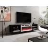 RTV-kapp POLO 180x33x39 must + kamin valge
