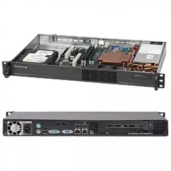 Supermicro SuperChassis 510-203B – riiulikinnitusega 1U – micro ATX 200 W must