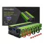 Qoltec Monolith Pingemuundur | Aku laadimine | UPS | 2000W | 4000W | 12V kuni 230V | Puhas siinus | LCD must-roheline