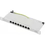 Renkforce RF-4996630 8 pordiga patch-paneel 254 mm (10) CAT 6a 0,5 HE hall (RF-4996630)