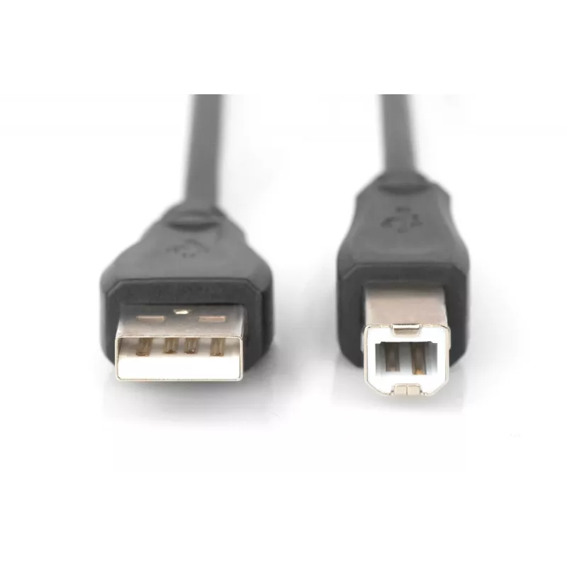 Digitus ASSMANN - USB-kaabel - USB-tüüp A, 4-kontaktiline (M) - USB-tüüp B, 4-kontaktiline (M) - 50 cm (USB/USB 2.0) - Must (AK-300105-005-S)
