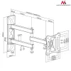 Seinakinnitused teleritele/monitoridele MACLEAN MC-719, ekraanidele kuni 68,6 cm (27 tolli), max 15 kg, VESA 100x100, must
