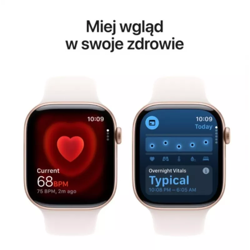 Apple Watch Series 11 GPS 46mm roosakuldne alumiiniumkorpus heleroosa sportrihmaga S/M