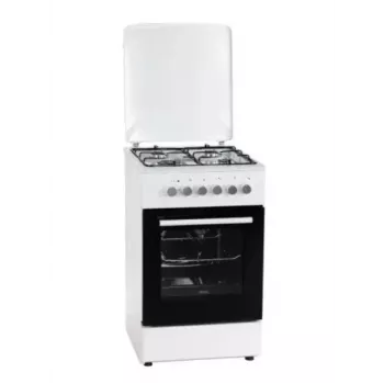 Elektri-gaasipliit MPM MPM-56-KGM-04, 4 põletit, 56 cm, elektriahi, must