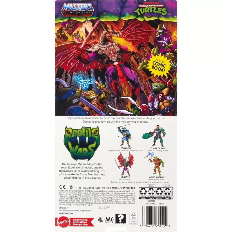 Action figure MATTEL MotU Origins TOG Core Mutated Ninjor kogumisfiguur JBN04