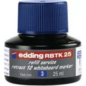 Markeri täitepudel Edding RBTK 25, 25 ml sinine tint, asendus Eddingu markeritele