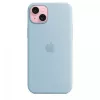 Silikoonümbris Apple iPhone 15 Plus helesinine MagSafe